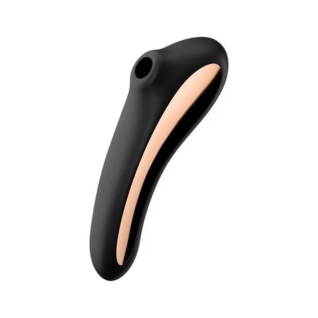 Satisfyer – Dual Kiss Air Pulse Vibrator Black og Gold