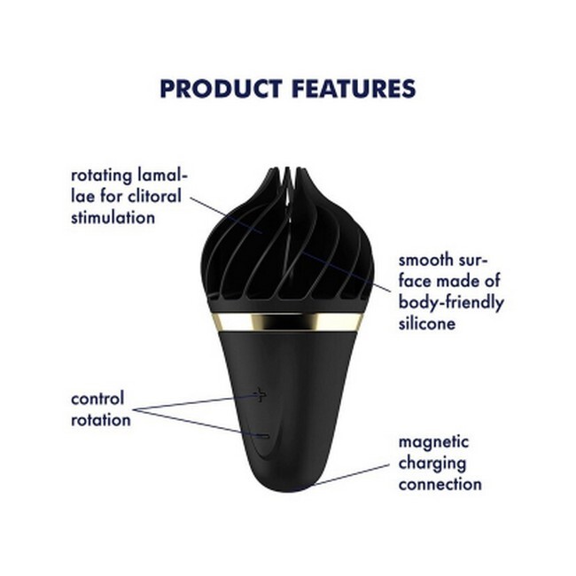 Satisfyer - Sweet Treat Spinnator Vibrator Black Gold - Billede 2