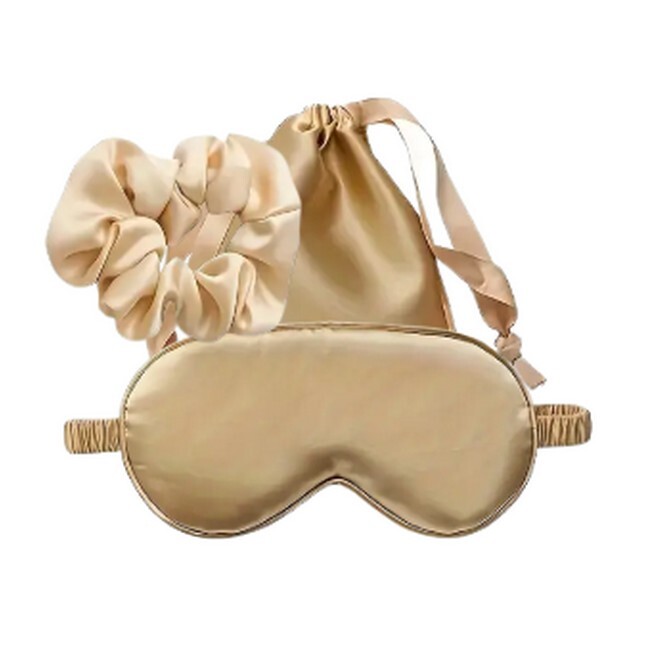 Beauty – Sleep Kit Sovemaske og Scrunchie Gold