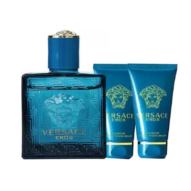 Herredufte UDSALG Versace Eros Eau de Toilette Gaveæske 50 ml Showergel Aftershave