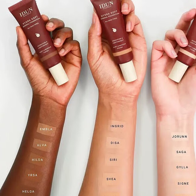 IDUN Minerals - Hydrasoft Mineral Foundation Embla - 30 ml - Billede 4