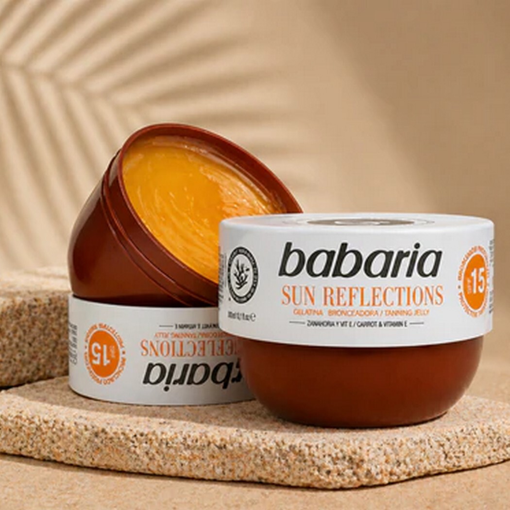 Babaria - Sun Reflections Tanning Jelly SPF 15 - 300 ml - Billede 3