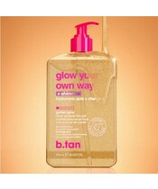 b.tan - Glow your own way clear tanning gel + shimmer - 473 ml - Billede 4