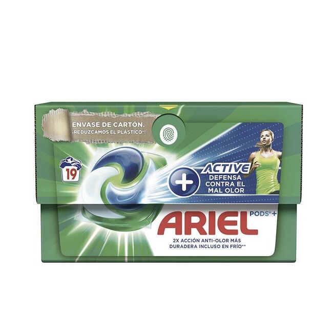 Ariel - Pods Odor Active 3 in 1 Vaskemiddel - 19 stk