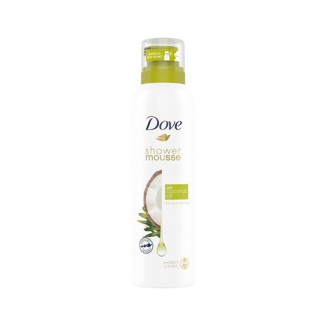 Dove - Shower Foam Mousse Coconut Oil - 200 ml