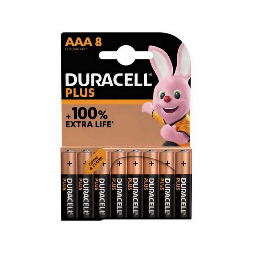 Mix - Duracell Plus Extra Life AAA 8 Pak
