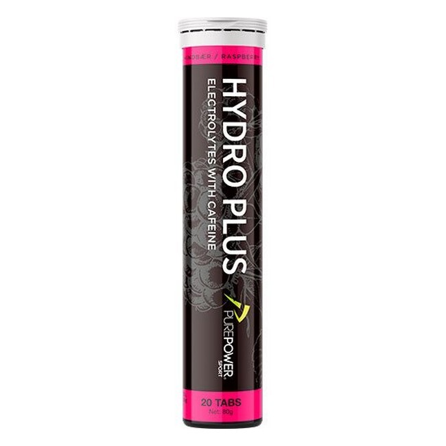 Pure Power - Hydro Plus Elektrolytter Hindbær 20 Tabs