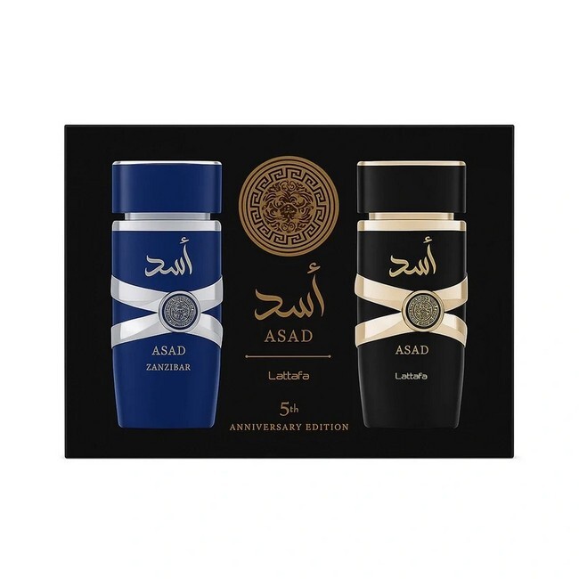 Lattafa Perfumes - Asad & Zanzibar Gaveæske - 2 x 100 ml