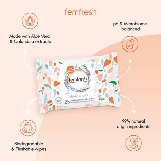 Femfresh - Intim Servietter 25 Stk - Billede 2