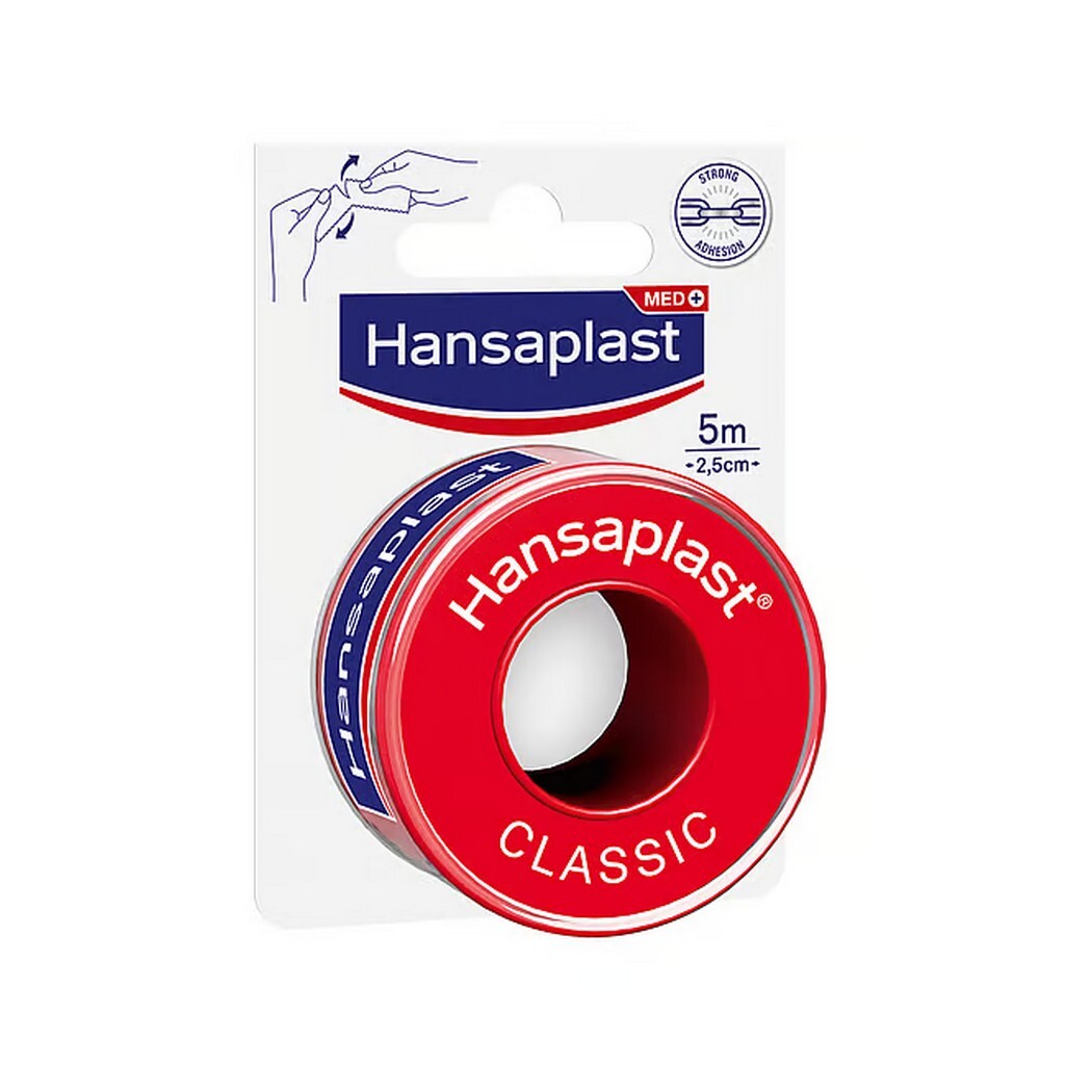 Hansaplast - Fixeringstape Universal 500 x 2,5 cm Hansaplast - Fixeringstape Universal 500 x 2,5 cm