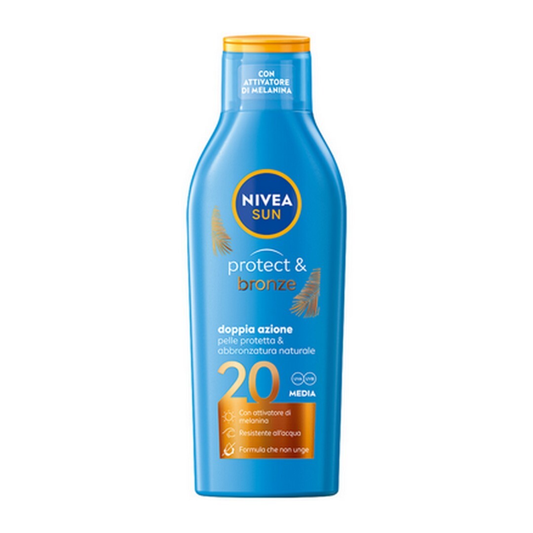 Nivea - Sun Lotion Protect & Bronze SPF20 - 200 ml Nivea - Sun Lotion Protect & Bronze SPF20 - 200 ml