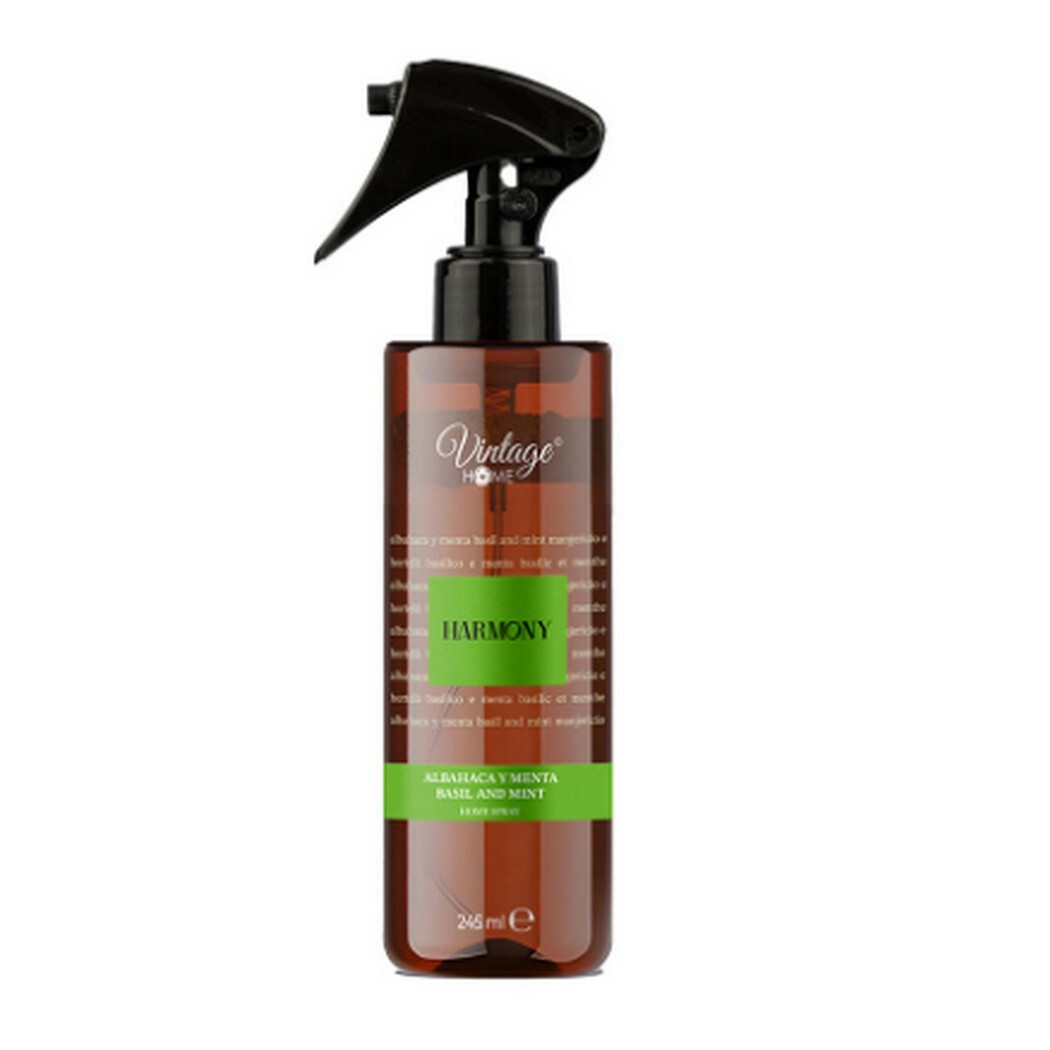 Vintage Home - Harmony Air Freshner Spray Basil & Mint - 245 ml Vintage Home - Harmony Air Freshner Spray Basil & Mint - 245 ml