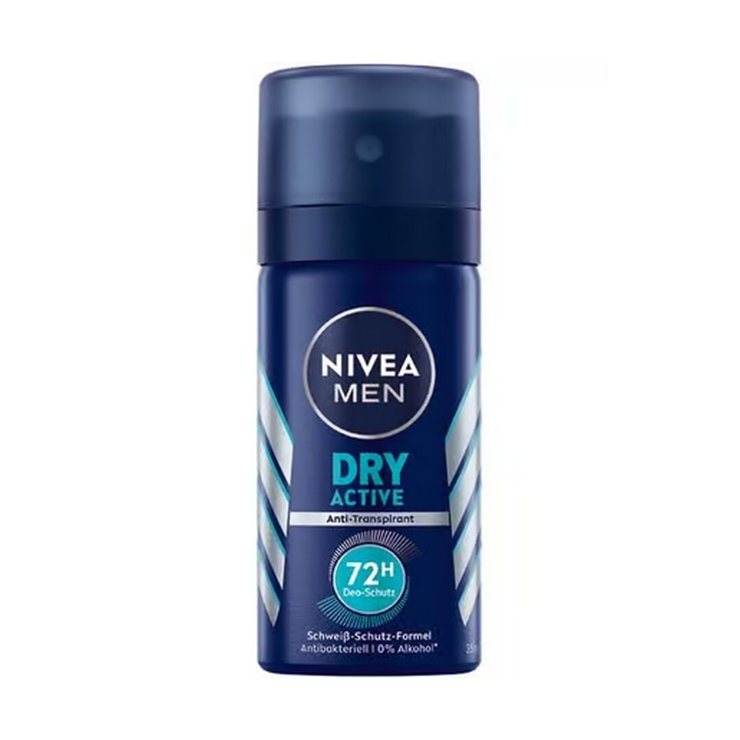 Nivea - Men Dry Active Deodorant 72 HR Travel Spray - 35 ml