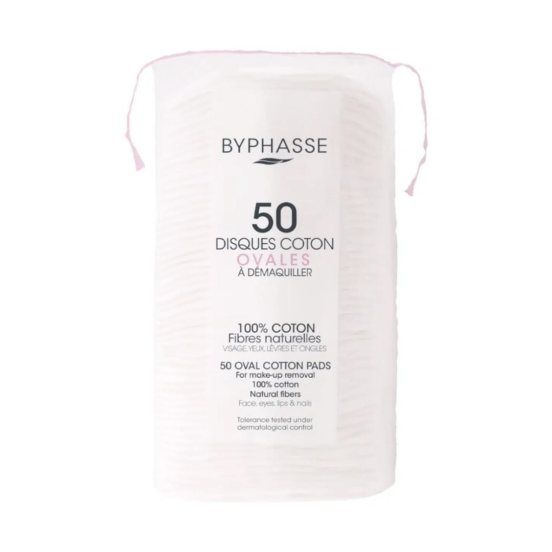 Byphasse - Oval Cotton Makeup Remover Pads - 50 Stk