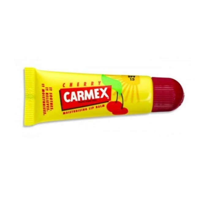 Se Carmex - Lip Balm Cherry Tube - 10 g hos BilligParfume.dk