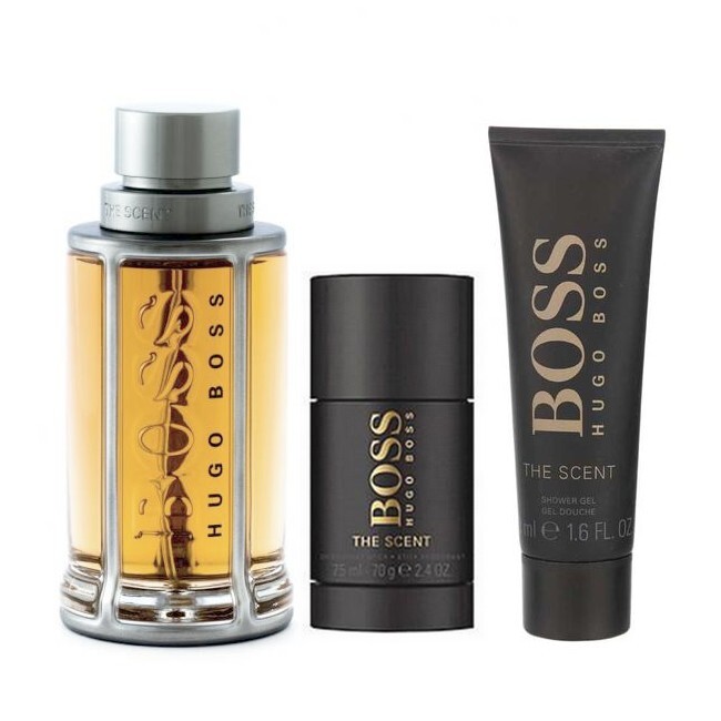 Hugo Boss - The Scent Sæt - 100 ml Edt - Deo - Showergel