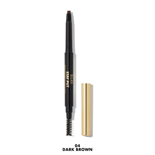 Milani Cosmetics - Stay Put Brow Pencil - Dark Brown
