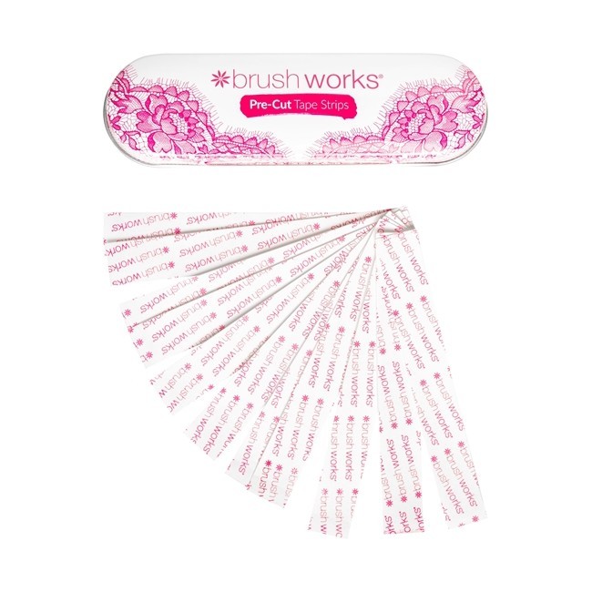 BrushWorks Pre Cut Tape Strips Tilbud Her