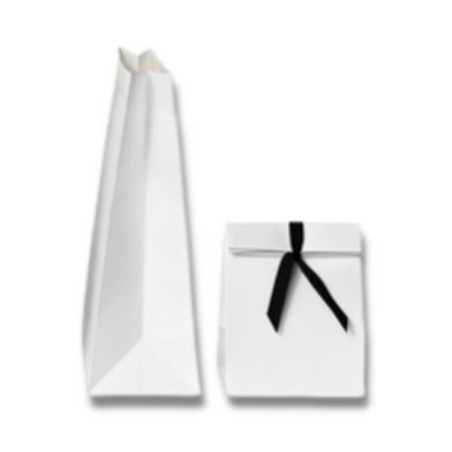 Gaveposer og Indpakning - Gavepose Hvid Lille 16 x 4 x 23
