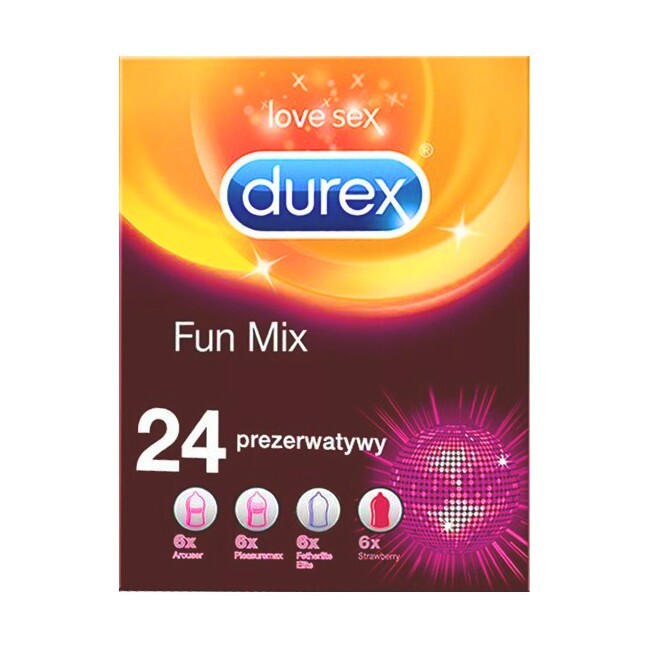 Durex - Fun Mix Condoms - 24 Stk.