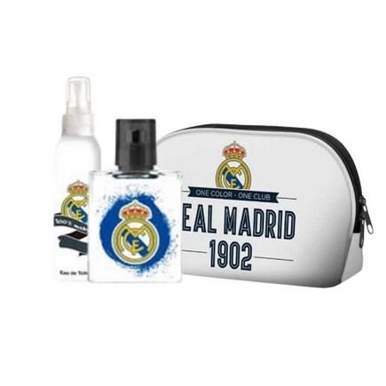Real Madrid - Pafume Sæt - 50 ml Edt + Body Spray + Toilettaske