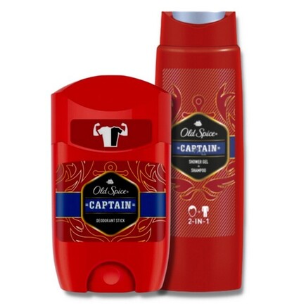 Old Spice - Captain Deodorant Stick & Shower Gel Sæt