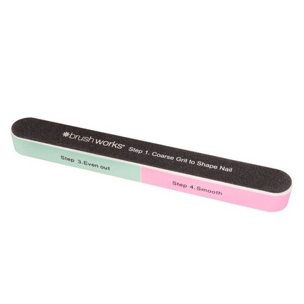 BrushWorks - 6 Sided Nail File Shape & Shine