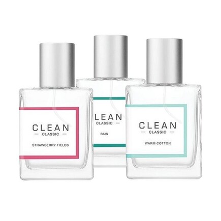 CLEAN - Perfume Trio XMAS Warm Cotton, Rain & Strawberry Fields - 3 x 30 ml