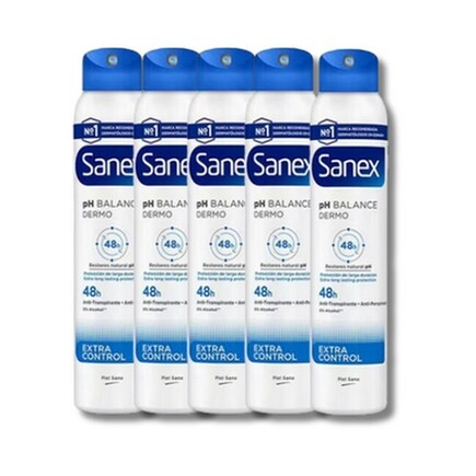 Sanex - Extra Control pH Balance Dermo Deodorant Spray - 5 x 200 ml