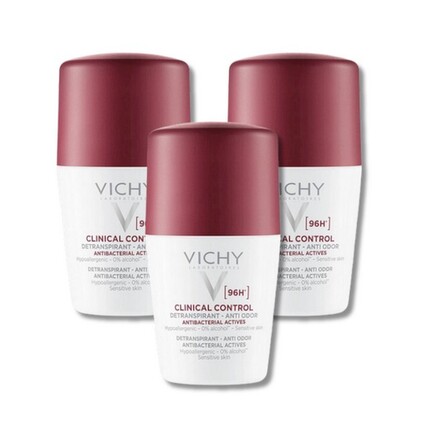 Vichy - Clinical Control 96H Deodorant Roll On - 3 x 50 ml