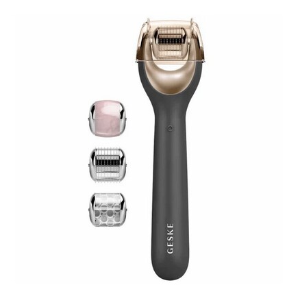 Geske - MicroNeedle Face Roller 9in1 Gray & Gold