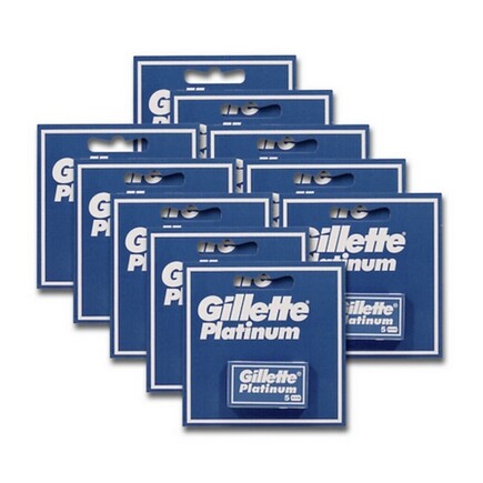Gillette - Platinum Barberblade 5 Stk - 10 Pak