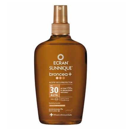Ecran - Sun Bronzer + Protective Dry Oil Spray SPF30 - 200 ml