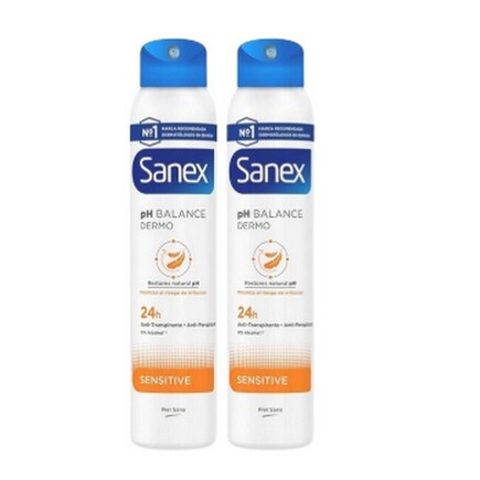 Sanex - Dermo Sensitive PH Balance Deodorant Spray - 2 x 200 ml