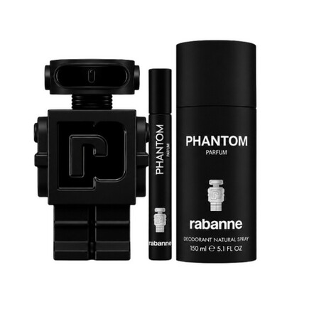Paco Rabanne - Phantom Parfum Sæt - 100 ml + Deo + Travel Spray
