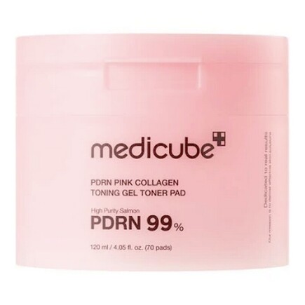 Medicube - PDRN Pink Collagen Toning Gel Toner Pad - 70 Pads